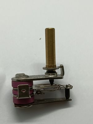 Adjustable Bimetallic Thermostat with 50-250 C Temperature Range and 100 Endurance Cycles