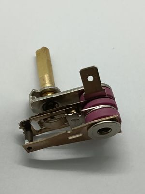 Adjustable Bimetallic Thermostat with 50-250 C Temperature Range and 100 Endurance Cycles