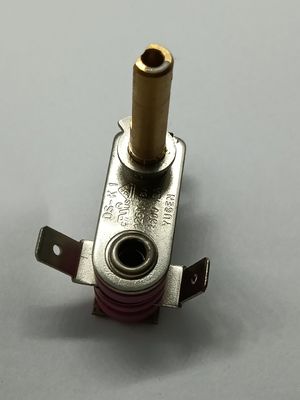 Adjustable Bimetallic Thermostat with 50-250 C Temperature Range and 100 Endurance Cycles